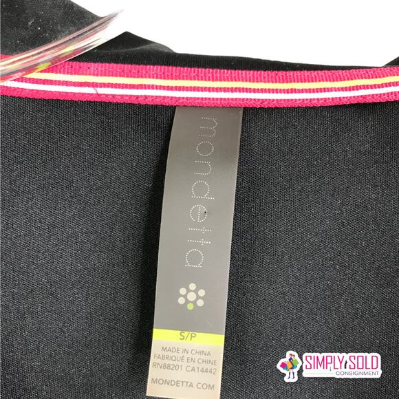 Mondetta Women's Hooded  Long Jacket High Vis Wicking Softshell Black Tapered‎ S - Picture 2 of 13